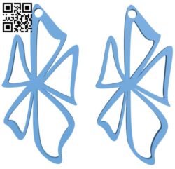 Minimal Flower earrings H011263 file stl free download 3D Model for CNC and 3d printer