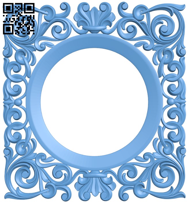 Mirror frame pattern T0003624 download free stl files 3d model for CNC wood carving