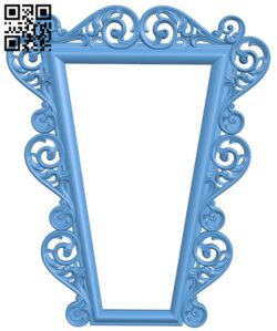 Mirror frame pattern T0003645 download free stl files 3d model for CNC wood carving