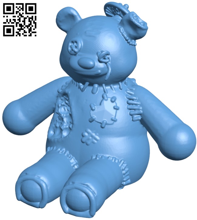 Mushroom Bear H011393 file stl free download 3D Model for CNC and 3d printer