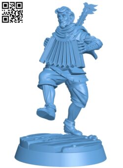 Musician H011497 file stl free download 3D Model for CNC and 3d printer