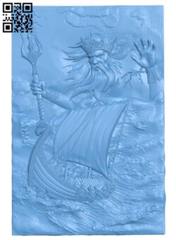 Norse god of sea and storms T0003762 download free stl files 3d model for CNC wood carving