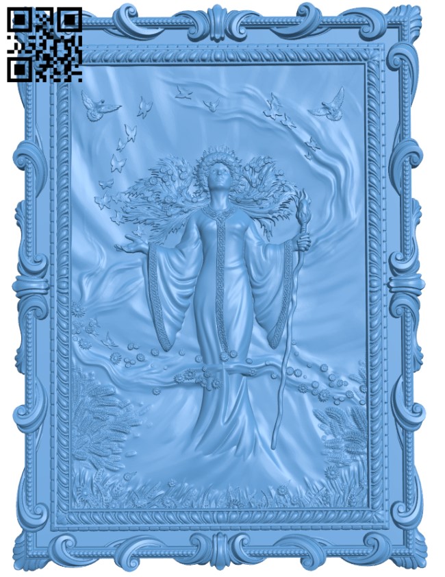 Painting of the god Belenus T0003767 download free stl files 3d model for CNC wood carving