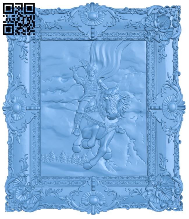 Painting of the god Perun T0003769 download free stl files 3d model for CNC wood carving