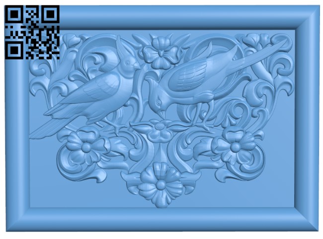 Parrots pattern T0003648 download free stl files 3d model for CNC wood carving