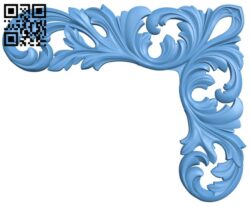 Pattern in the corner T0003717 download free stl files 3d model for CNC wood carving