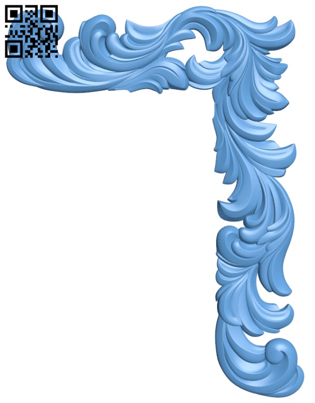 Pattern in the corner T0003837 download free stl files 3d model for CNC wood carving