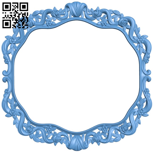 Picture frame or mirror T0003678 download free stl files 3d model for CNC wood carving