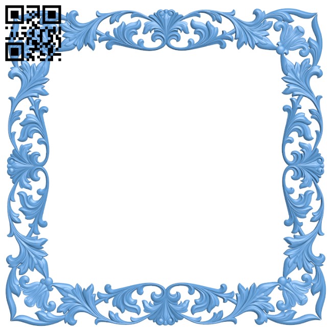 Picture frame or mirror T0003838 download free stl files 3d model for CNC wood carving