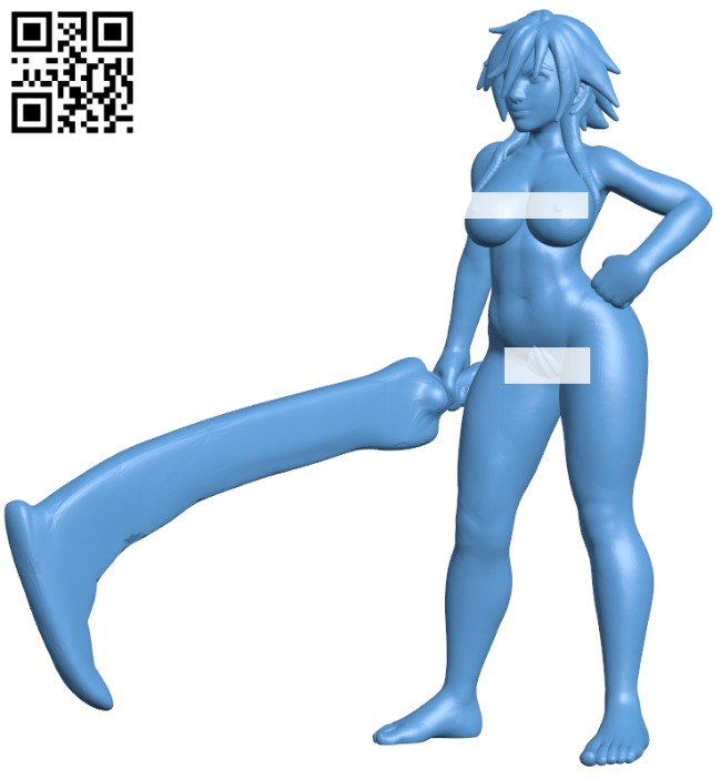 Pinup Female Warrior H011498 file stl free download 3D Model for CNC and 3d printer