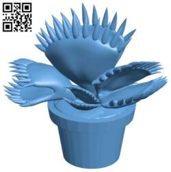 Potted carnivorous plant H011369 file stl free download 3D Model for CNC and 3d printer
