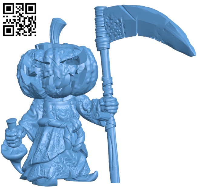 Pumpkin Goblin H011396 file stl free download 3D Model for CNC and 3d printer