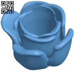 Rose vase H011302 file stl free download 3D Model for CNC and 3d printer