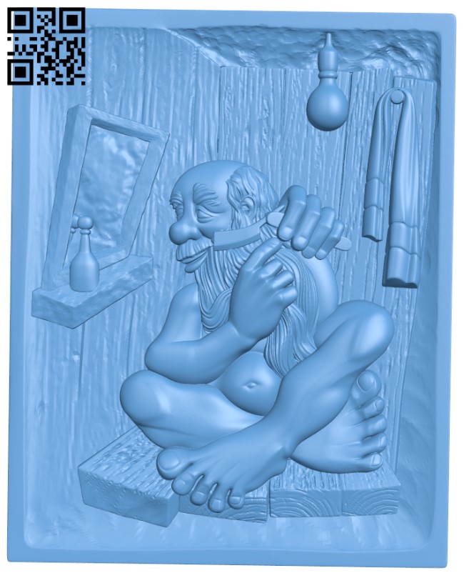 Sauna picture T0003679 download free stl files 3d model for CNC wood carving