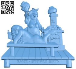Sauna picture T0003839 download free stl files 3d model for CNC wood carving