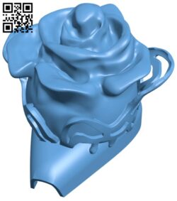 Simple hand wash pump cover rose H011354 file stl free download 3D Model for CNC and 3d printer