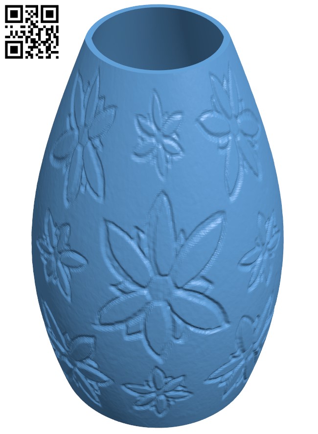 Sketch Flower Vase H011303 file stl free download 3D Model for CNC and 3d printer