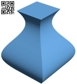 Square vase H011355 file stl free download 3D Model for CNC and 3d printer