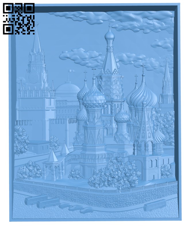 St. Basil's Cathedral T0003618 download free stl files 3d model for CNC wood carving