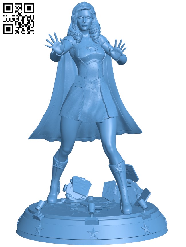 Starlight - Super women H011557 file stl free download 3D Model for CNC and 3d printer