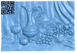 Still life painting T0003760 download free stl files 3d model for CNC wood carving
