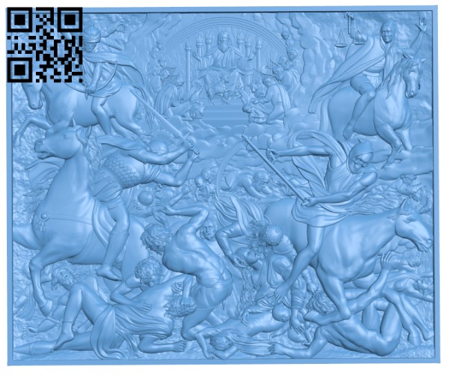 The Lamb of God opens the book T0003620 download free stl files 3d model for CNC wood carving