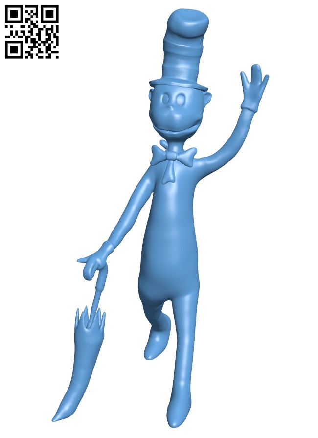 The cat in the hat H011315 file stl free download 3D Model for CNC and 3d printer