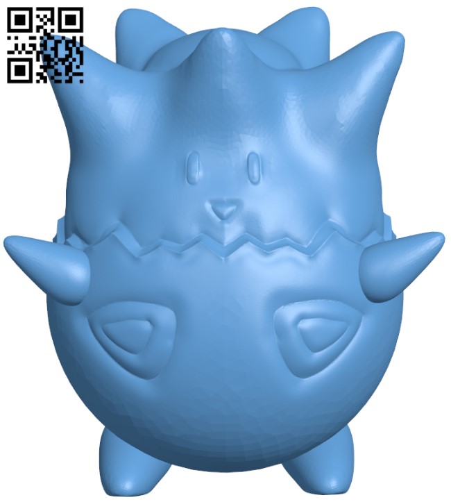 Togepi - Pokemon H011310 file stl free download 3D Model for CNC and 3d printer