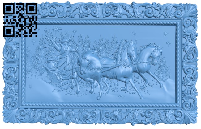 Troika painting T0003600 download free stl files 3d model for CNC wood carving