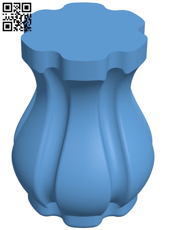 Tulip vase H011311 file stl free download 3D Model for CNC and 3d printer