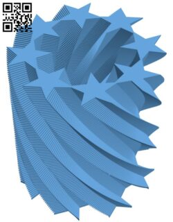 Twisting star flower pot H011313 file stl free download 3D Model for CNC and 3d printer