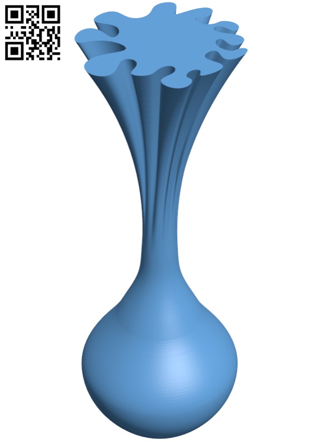 Water bomb vase H011359 file stl free download 3D Model for CNC and 3d printer