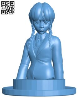 Wednesday Addams H011525 file stl free download 3D Model for CNC and 3d printer