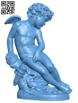 Wounded Cupid H011536 file stl free download 3D Model for CNC and 3d printer