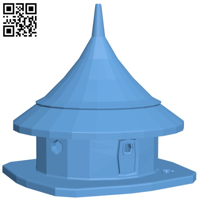 African Hut H011763 file stl free download 3D Model for CNC and 3d printer