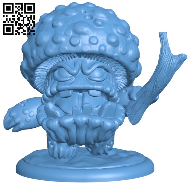 Amanita - Monster H011602 file stl free download 3D Model for CNC and 3d printer