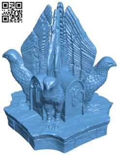 Ancient Hilltop Ruin – Bird Statue H011764 file stl free download 3D Model for CNC and 3d printer