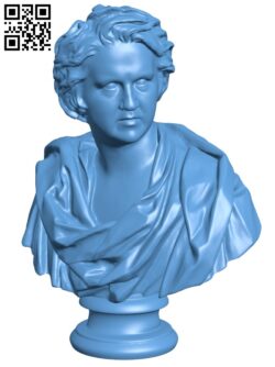 Bust of James Young Simpson H011773 file stl free download 3D Model for CNC and 3d printer