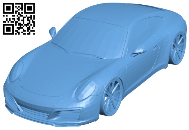 Car Porsche - 991 Vossen H011826 file stl free download 3D Model for CNC and 3d printer