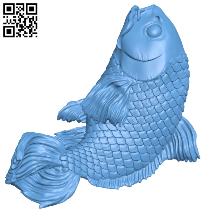 Carp – Fish H011828 file stl free download 3D Model for CNC and 3d printer