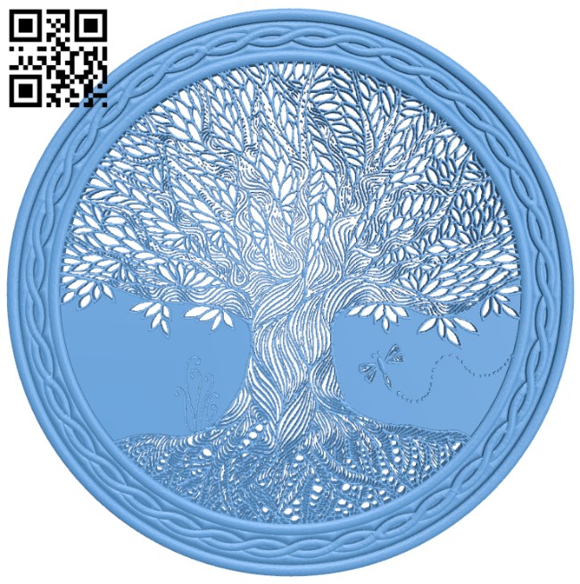 Celtic tree of life T0003861 download free stl files 3d model for CNC wood carving