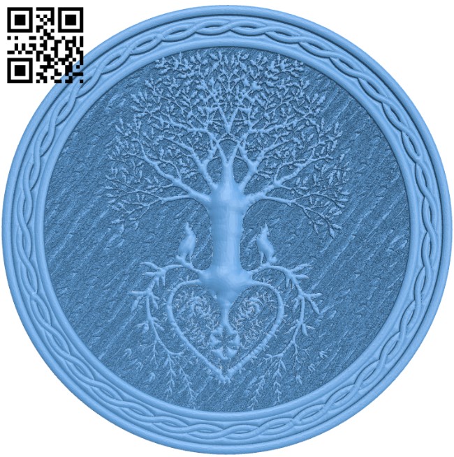 Celtic tree of life T0003862 download free stl files 3d model for CNC wood carving