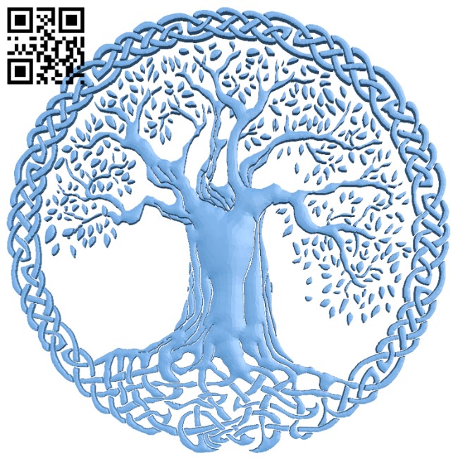 Celtic tree of life T0003867 download free stl files 3d model for CNC wood carving