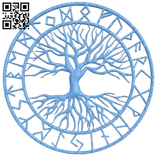 Celtic tree of life T0003868 download free stl files 3d model for CNC wood carving