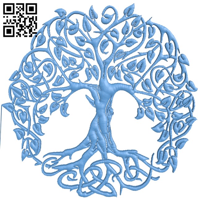 Celtic tree of life T0004062 download free stl files 3d model for CNC wood carving