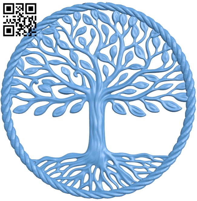 Celtic tree of life T0004066 download free stl files 3d model for CNC wood carving