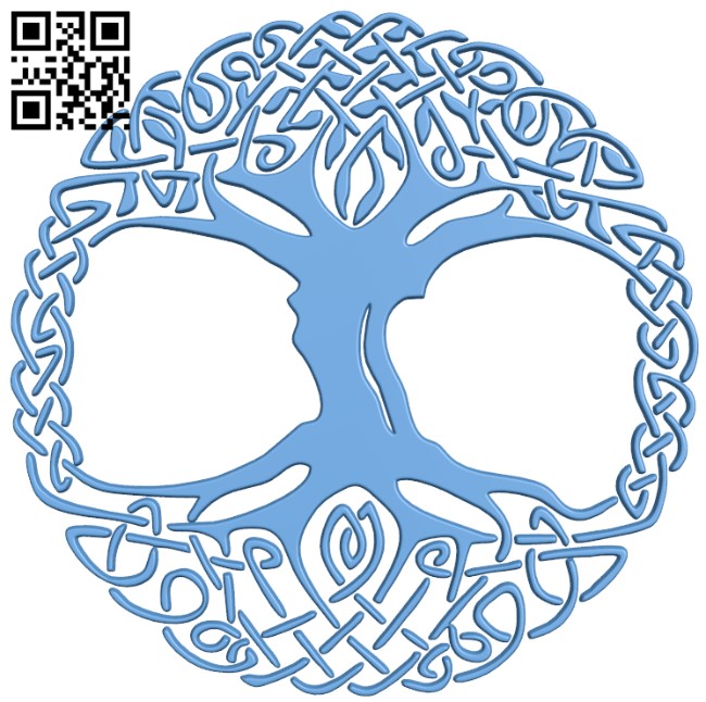 Celtic tree of life T0004068 download free stl files 3d model for CNC wood carving