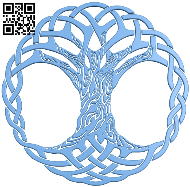 Celtic tree of life T0004070 download free stl files 3d model for CNC wood carving
