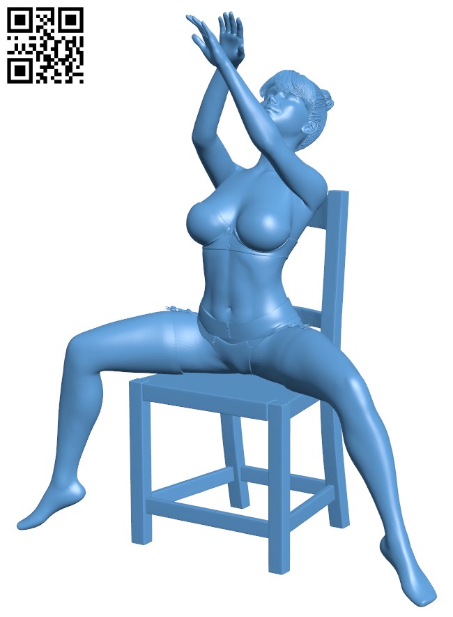 Chair dance H011835 file stl free download 3D Model for CNC and 3d printer