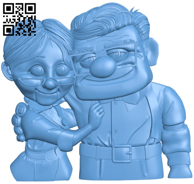 Characters in the movie Up T0003942 download free stl files 3d model for CNC wood carving